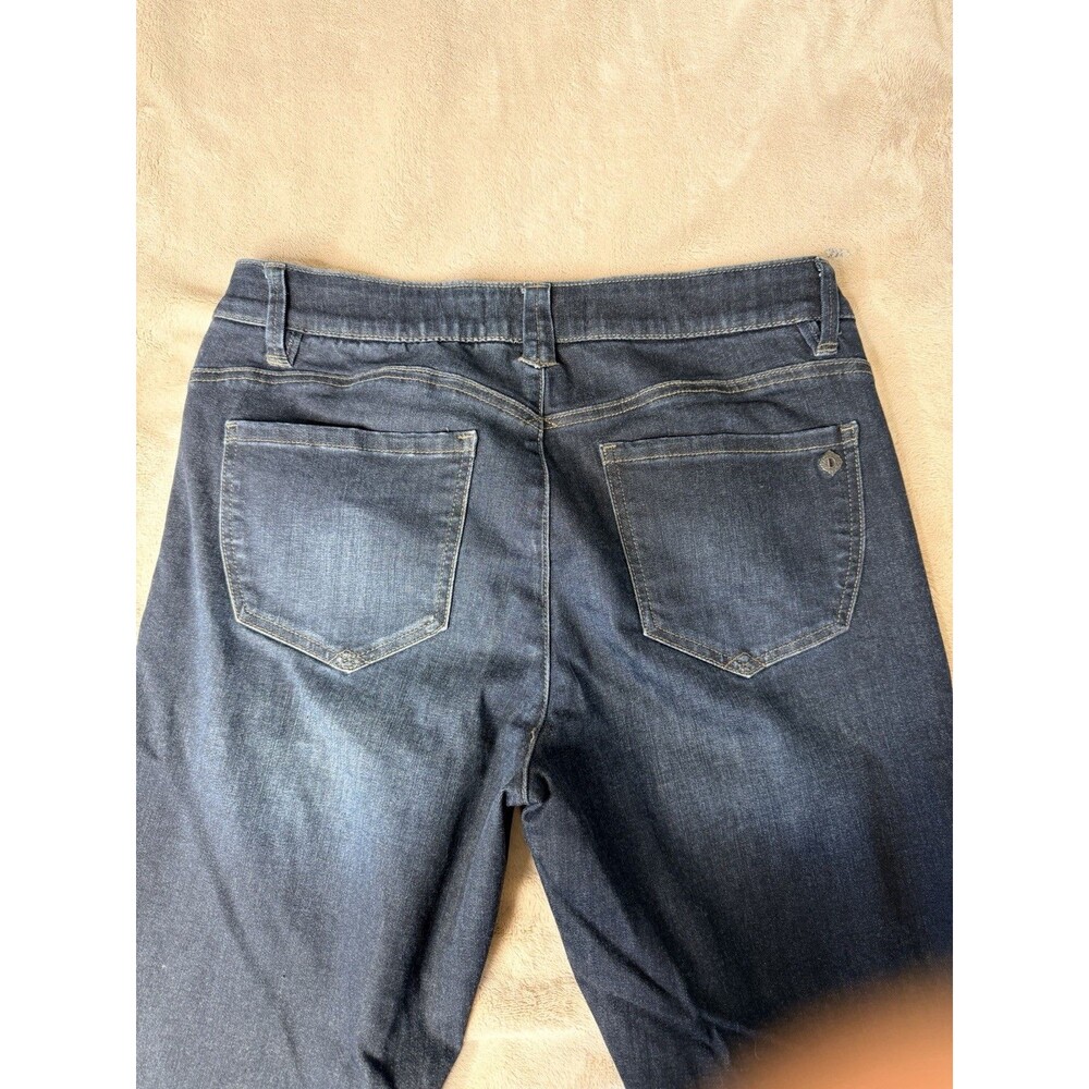 Democracy Jeans AB Solution Womens 10 Blue Dark Wash Skinny Leg High Rise - Picture 8 of 12